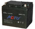 Less Self - Discharging AGM Deep Cycle Battery Black Color For UPS / Solar / Lighting