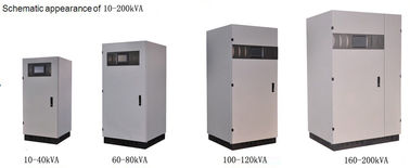 Colore grigio 120Vac UPS online, 3phase LF online UPS 208Vac UPS fase/fase 10-200kVA