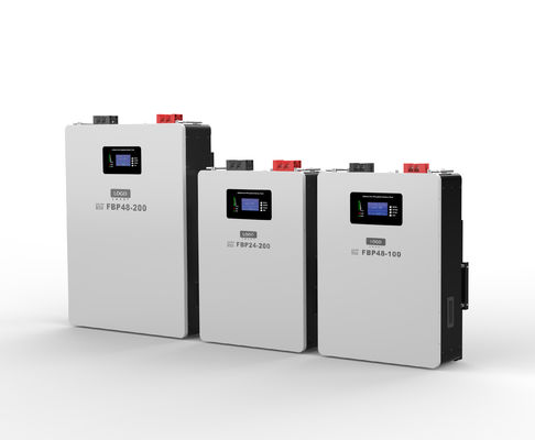 Montaggio a parete 25,6V 48V 100 - 300AH batteria al litio di ferro