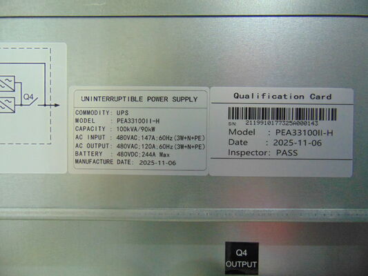 UPS a bassa frequenza in linea 10-200kVA Alta tensione 480Vac/60Hz